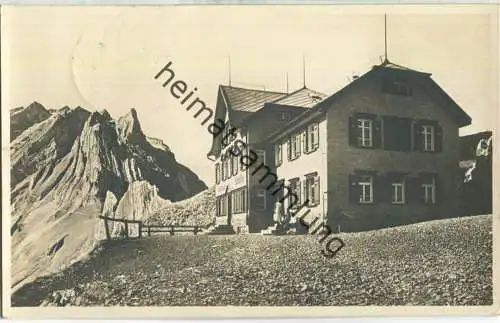 Gasthaus Schäfler gegen Säntis und Altenalptürme - Foto-Ansichtskarte - Verlag J. Gaberell Thalwil