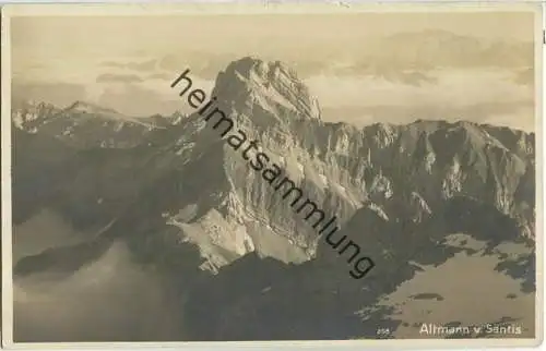 Altmann vom Säntis - Foto-Ansichtskarte - Verlag H. Gross St. Gallen