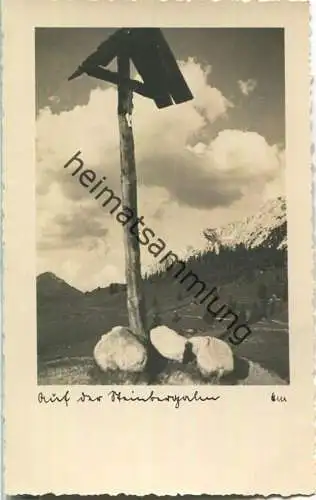 Auf der Steinbergalm - Foto-Ansichtskarte - Verlag Zitzelsperger Rosenheim