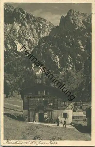 Kaindelhütte mit Scheffauer Kaiser - Verlag Hans Birkmeyer Garmisch