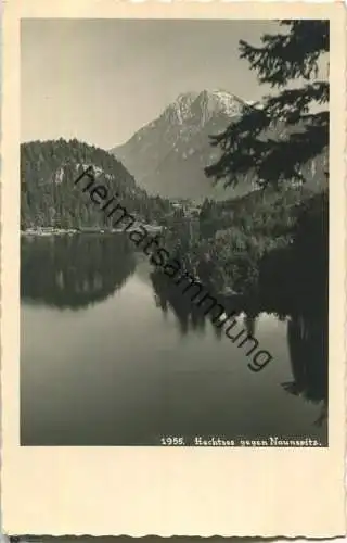 Hechtsee gegen Naunspitze - Foto-AK - Original Tiedemann Bildkarte - Rückseite beschrieben 1932