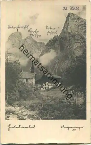 Hinterbärenbad - Foto-AK - Vorder- und Rückseite beschrieben 1932