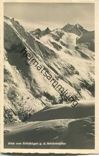 Blick vom Arbiskögerl gegen die Reichenspitze - Foto-Ansichtskarte - Verlag C. Jurischek Salzburg