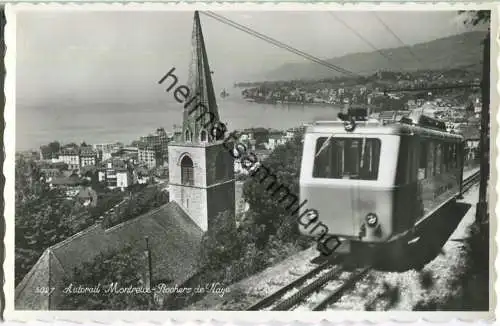 Autorail Montreux Rochers de Naye - Foto-Ansichtskarte - Edition Perrochet & Phototypie SA Lausanne