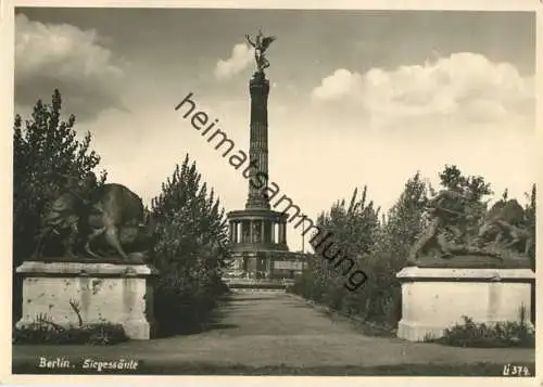 Berlin - Siegessäule - Foto-AK Grossformat 50er Jahre - Verlag Lissner Berlin