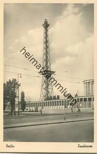 Berlin - Funkturm - Foto-AK 1950 - Verlag H. Locke Berlin