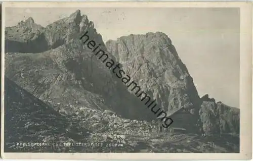 Karlsbaderhütte - Teplitzerspitzen - Foto-AK - Verlag Kilophot Ges.mb.H. Wien