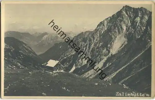 Zalimhütte - Sektion Mannheim - Foto-Ansichtskarte