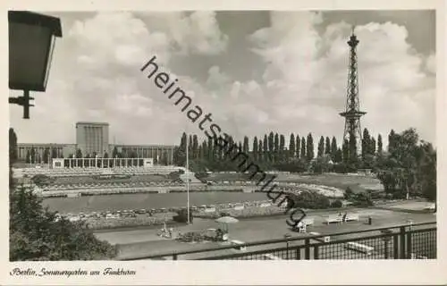 Berlin - Sommergarten am Funkturm - Foto-AK 50er Jahre - Verlag Kunst und Bild Berlin