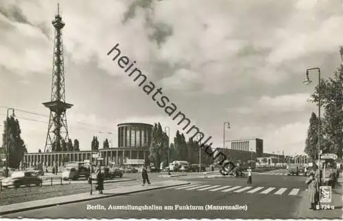 Berlin - Ausstellungshallen am Funkturm - Masurenallee - Foto-AK 50er Jahre - Verlag Klinke & Co. Berlin
