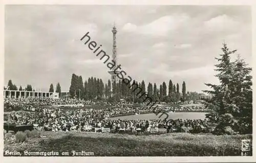 Berlin - Sommergarten am Funkturm - Foto-AK 1953 - Verlag Klinke & Co. Berlin