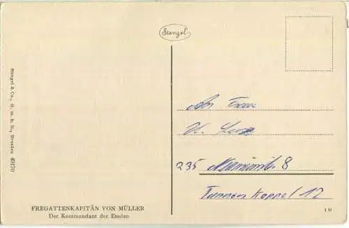 Fregattenkapitän von Müller - Verlag Stengel & Co GmbH Dresden Nr. 49170