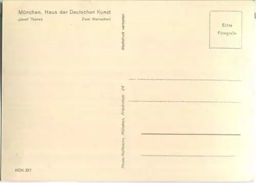 HDK337 - Zwei Menschen - Josef Thorak - Verlag Photo-Hoffmann München
