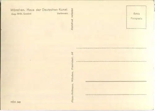 HDK348 - Vertrauen - August Wilhelm Goebel - Verlag Photo-Hoffmann München