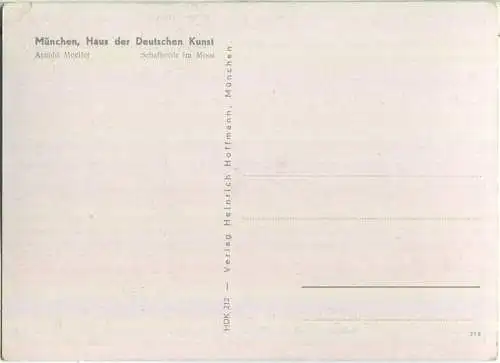 HDK212 - Schafherde im Moos - Arnold Moeller - Verlag Heinrich Hoffmann München