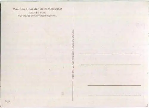 HDK171 - Frühlingsabend im Vorgebirgsmoos - Heinrich Schütz - Verlag Heinrich Hoffmann München