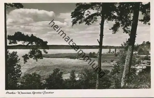 Berlin - Wannsee Grosses Fenster - Foto-AK 1952 - Verlag Kunst und Bild Berlin