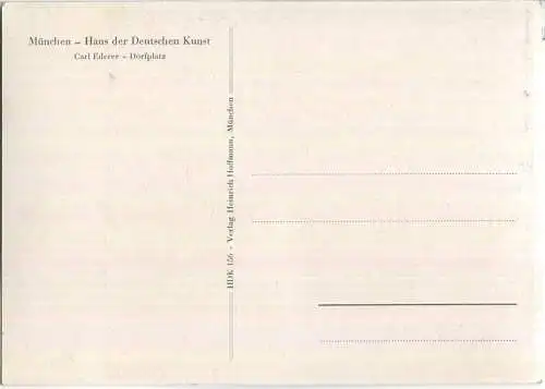 HDK156 - Dorfplatz - Carl Ederer - Verlag Heinrich Hoffmann München