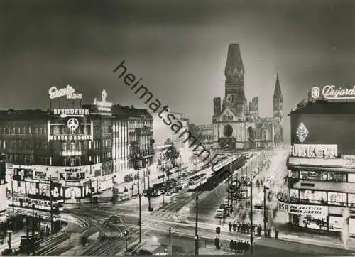 Berlin - Beitrag zum Wiederaufbau der Kaiser Wilhelm Gedächtniskirche - Foto-AK Grossformat Verlag Vereinigung der Freun