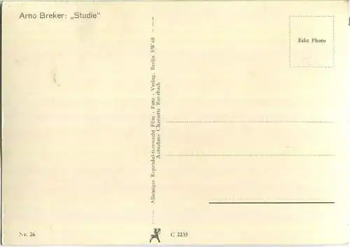 Arno Breker - Studie - Film Foto Verlag Berlin Nr. 26