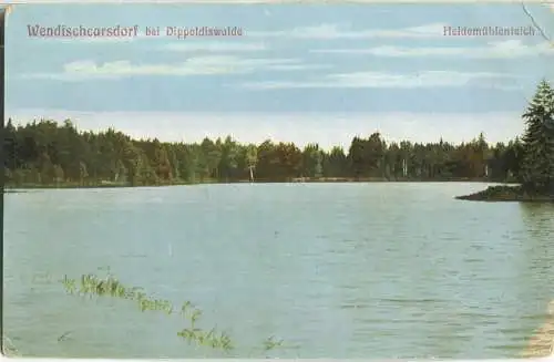 Wendischcarsdorf bei Dippoldiswalde - Heidemühlenteich - Verlag Johannes Leonhardt Dresden