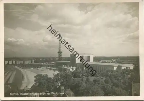 Berlin - Ausstellungsgelände am Funkturm Foto-AK Grossformat 1950