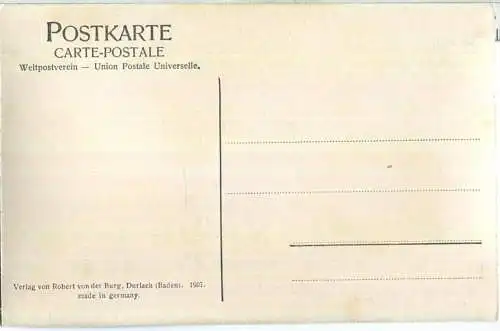 Bismarckturm am Starnbergersee - Erbaut von Prof. Th. Fischer Stuttgart - Verlag Robert von der Burg Durlach 1907