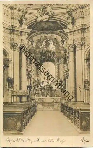 Kloster Weltenburg - Inneres der Kirche - Foto-AK - Verlag Paul Janke Nürnberg