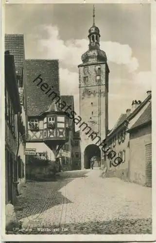 Uffenheim - Würzburger Tor - Verlag A. Mendner Uffenheim