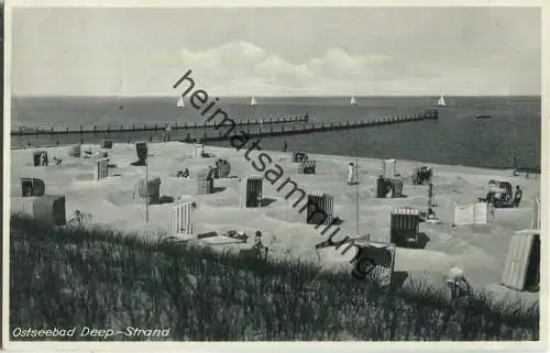 Ostseebad Deep - Strand - Verlag Erich Grausenick Deep