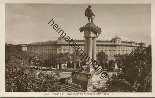 Torino - Monumento Vittorio Emanuele II. - Foto-AK - vera Fotografia