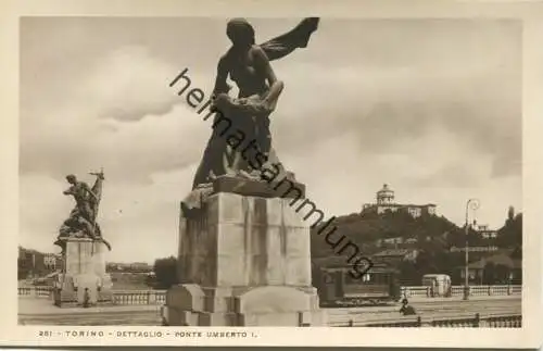 Torino - Dettaglio Ponte Umberto I. - Foto-AK - vera Fotografia