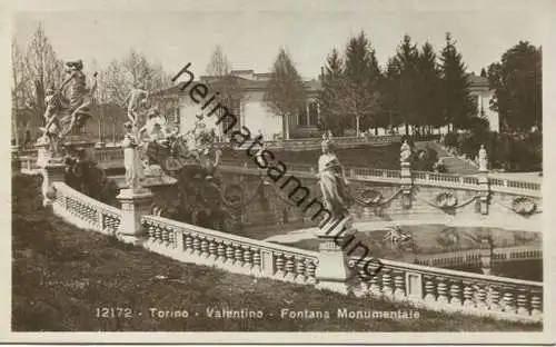 Torino - Valentino - Fontana Monumentale - Foto-AK - vera Fotografia