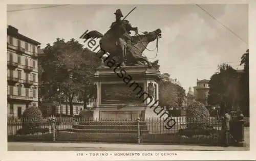 Torino - Monumento Duca di Genova - Foto-AK - vera Fotografia