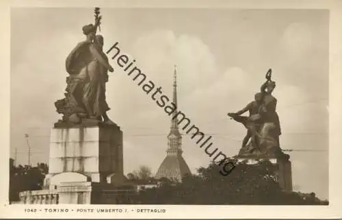 Torino - Ponte Umberto I. Dettaglio - Foto-AK - vera Fotografia