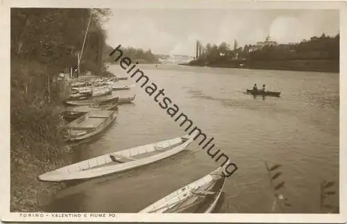 Torino - Valentino e Fiume Po - Foto-AK - vera Fotografia
