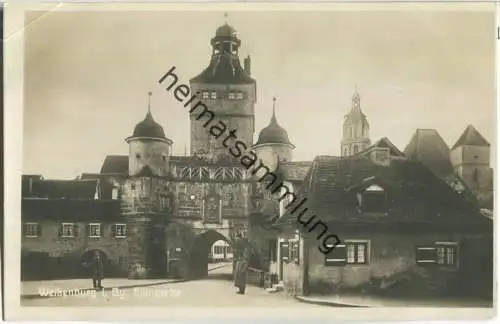 Weissenburg - Ellinger Tor - Foto-Ansichtskarte 30er Jahre - Verlag Th. Schmuck Weissenburg