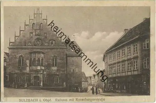Sulzbach - Rathaus - Rosenbergerstrasse - Verlag B. H. August Zerle München
