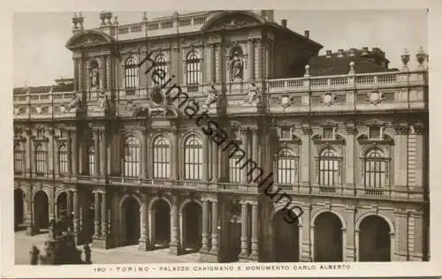 Torino - Palazzo Carignano e Monumento Carlo Alberto - Foto-AK - vera Fotografia