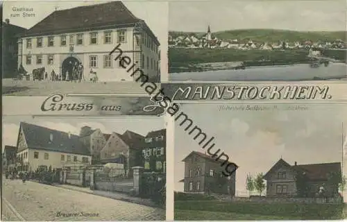 Mainstockheim - Brauerei Simons - Gasthaus zum Stern - Haltestelle Bruchbrunn-Mainstockheim