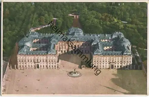 Würzburg - Residenz vom Flugzeug gesehen - Verlag L. Kressner Würzburg