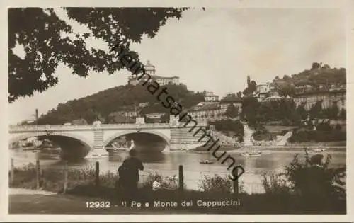 Torino - Il Po e Monte dei Cappuccini - Foto-AK - vera Fotografia