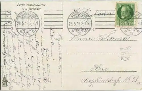 Nürnberg - Spittlertor - Jakobstor - Verlag G. Harren Nürnberg