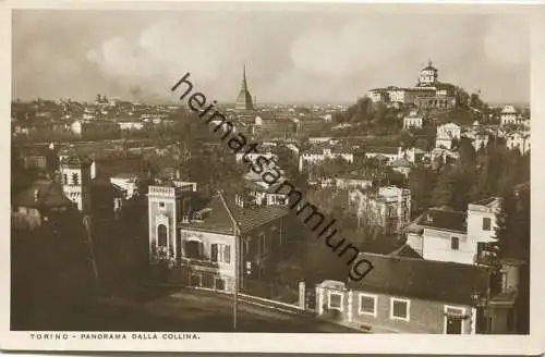 Torino - Panorama dalla Collina - Foto-AK - vera Fotografia