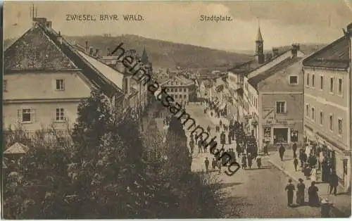 Zwiesel - Stadtplatz - Verlag Ludwig Pongratz Zwiesel