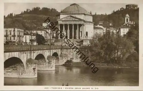 Torino - Chiesa gran Madre di Dio - Foto-AK - vera Fotografia