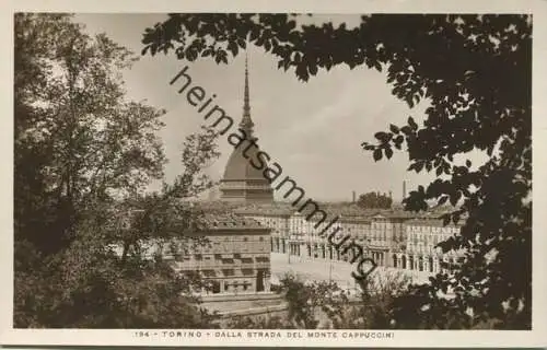 Torino - Dalla Strada del Monte Cappuccini - Foto-AK - vera Fotografia