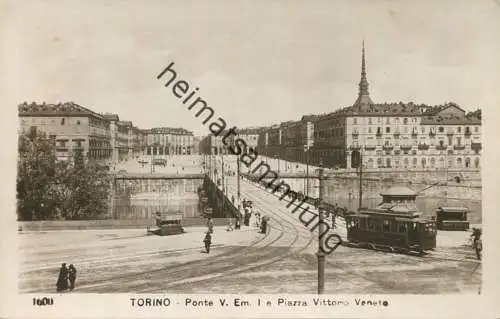 Torino - Ponte V. Em. l e Piazza Vittorio Veneto - Strassenbahn - Gelateria Betasso Teresa - Grande Gelateria Spano Rosa