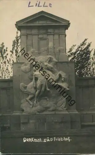 Lille - Denkmal auf dem Südfriedhof - Foto-AK