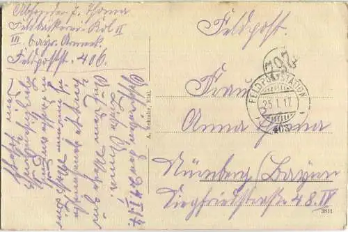 Lille - Zum Feldgrauen - Grosser Saal - Verlag A. Rehmke Kiel - Feldpost